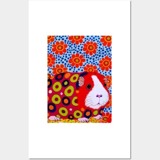 Smell the Flowers, Little Guinea Pig Posters and Art